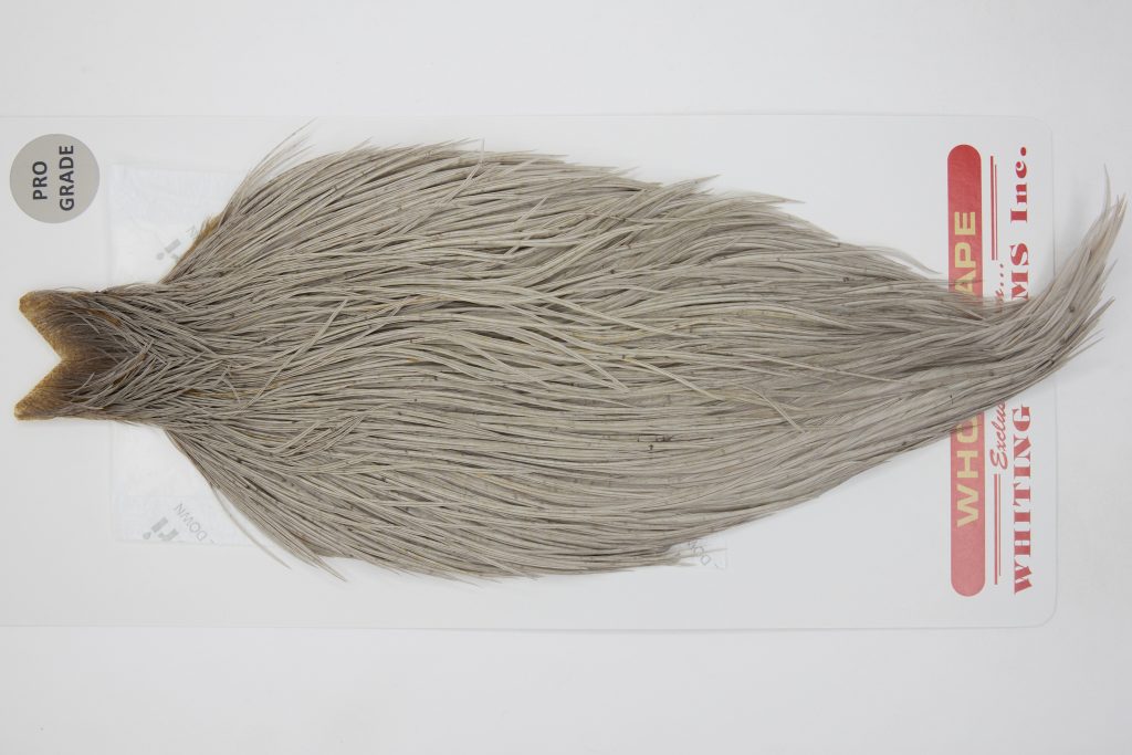 12774 Whiting Dry Fly Hackle Pro Grade Rooster Saddle Medium Dun Ties Size 10-20