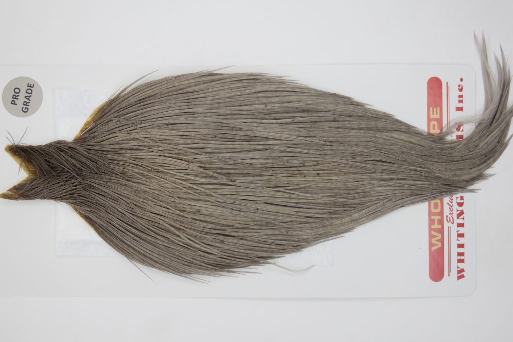 12776 Whiting Dry Fly Hackle Pro Grade Rooster Saddle Medium Dun Ties Size 8-20