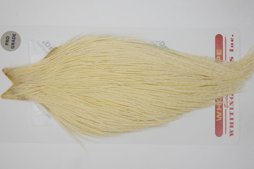 12786 Whiting Dry Fly Hackle Pro Grade Rooster Saddle White Ties Size 10-22