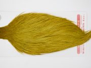 12794 Whiting Dry Fly Hackle Pro Grade Rooster Saddle Golden Olive Ties Size 10-22