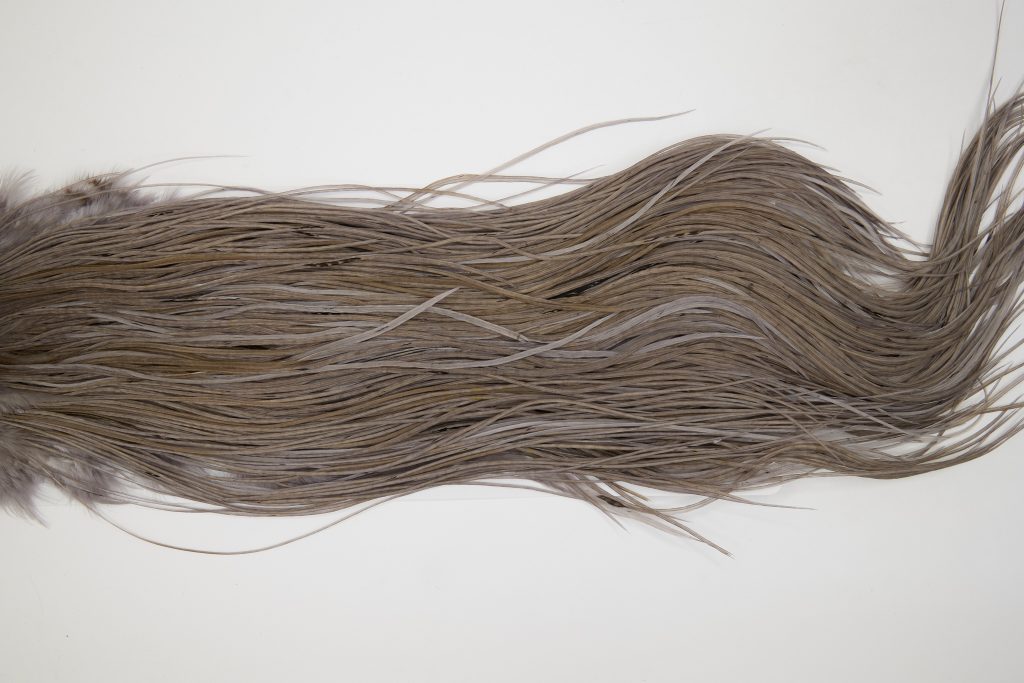 12798 Whiting Hackle Platinum Grade Midge Saddle Medium Dun Ties Size 14-20