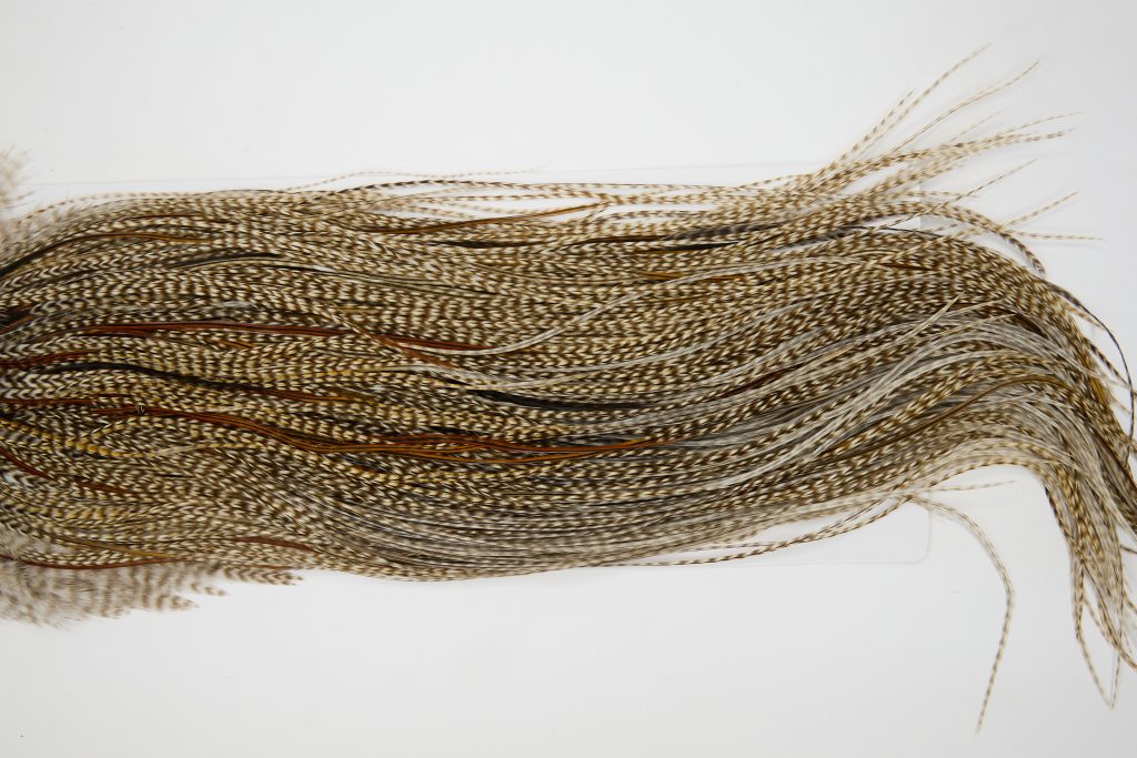 12809 Whiting Hackle Silver Grade Midge Saddle Dun Grizzly Ties Size 14-18