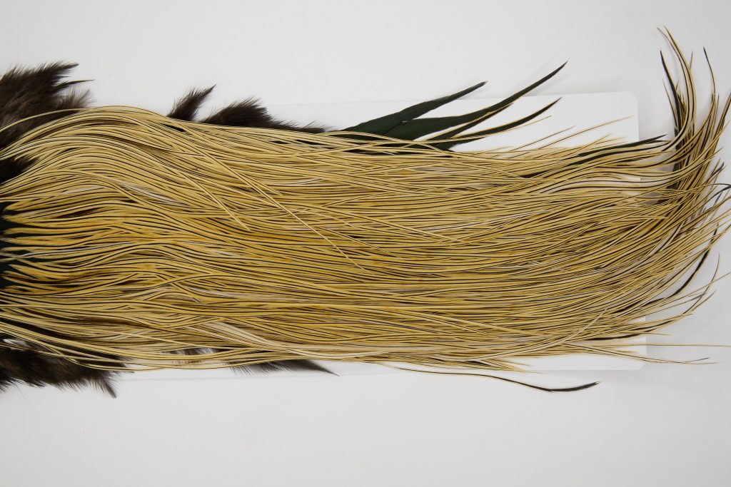 12836 Whiting Hackle Bronze Grade Midge Saddle Golden Badger Ties Size 14-18