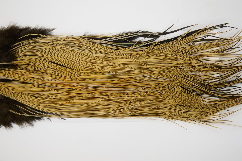 12837 Whiting Hackle Bronze Grade Midge Saddle Golden Badger Ties Size 14-18