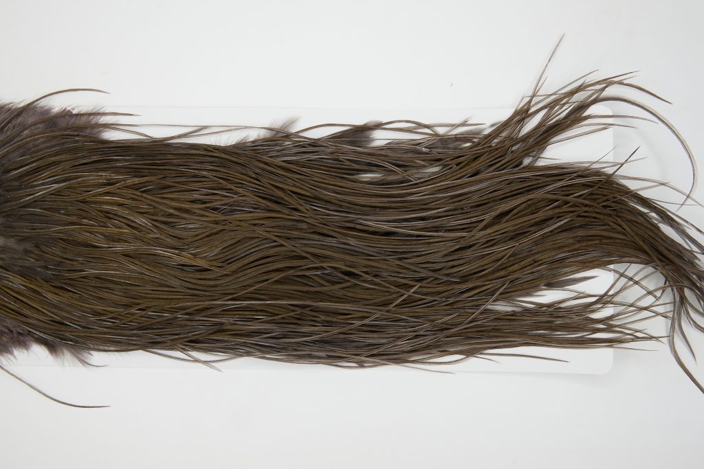 12841 Whiting Hackle Bronze Grade Midge Saddle Dark Dun Ties Size 16-18