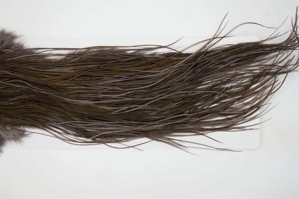 12842 Whiting Hackle Bronze Grade Midge Saddle Dark Dun Ties Size 14-18