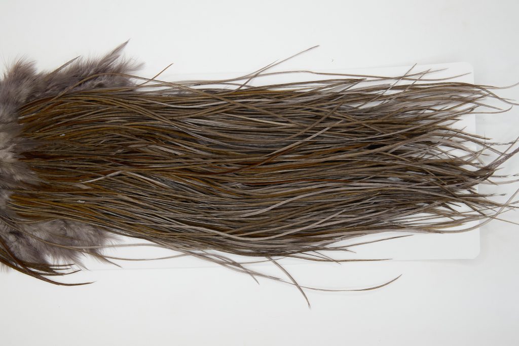 12843 Whiting Hackle Bronze Grade Midge Saddle Dark Dun Ties Size 18-22