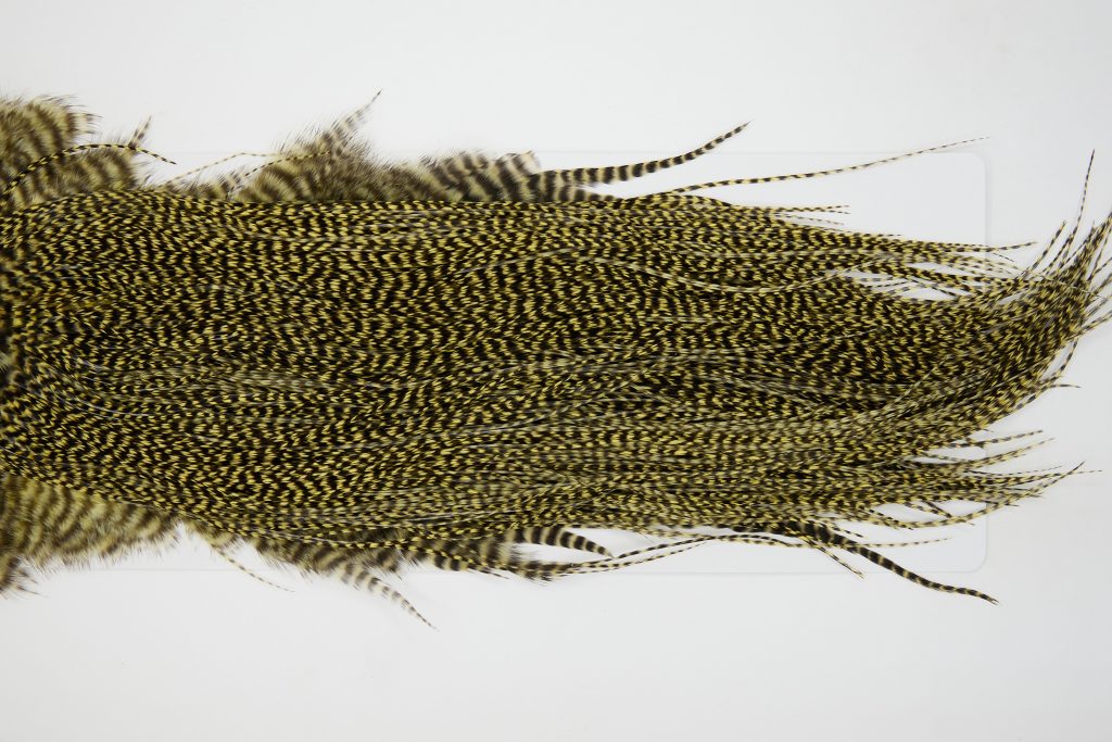12851 Whiting Hackle Pro Grade Midge Saddle Grizzly Pale Yellow Ties Size 16-20