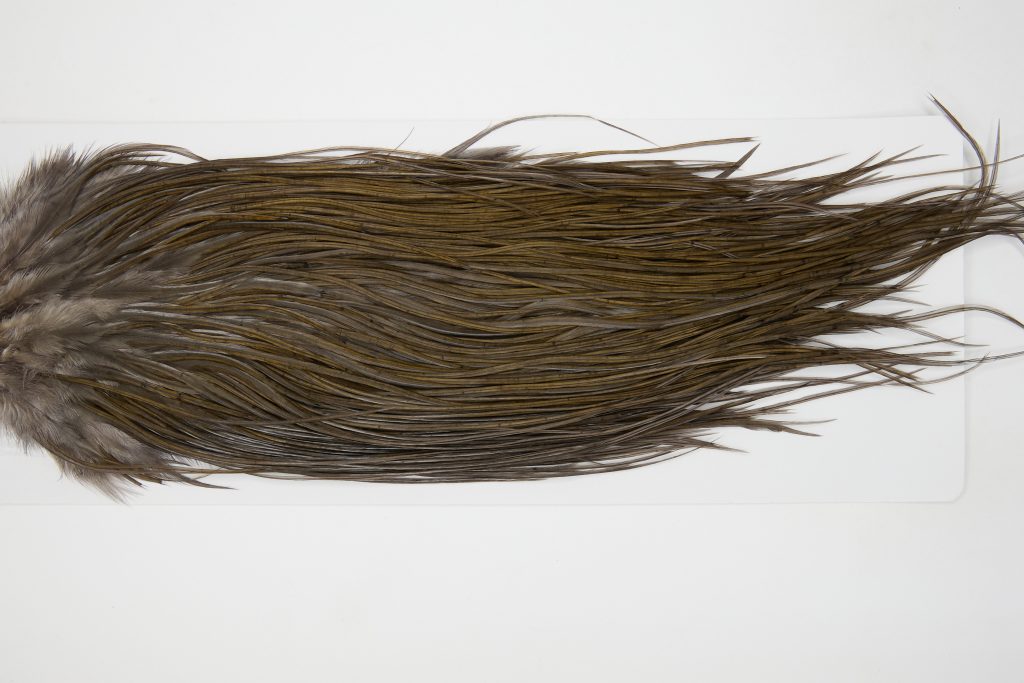 12856 Whiting Hackle Pro Grade Midge Saddle Dark Dun Ties Size 16-18