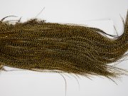 12872 Whiting Hackle Pro Grade Midge Saddle Grizzly Golden Straw Ties Size 16-20