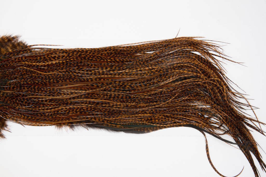 12876 Whiting Hackle Pro Grade Midge Saddle Grizzly Brown Ties Size 16-18