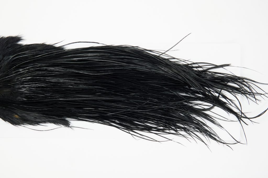12880 Whiting Hackle Pro Grade Midge Saddle Black Ties Size 16-18