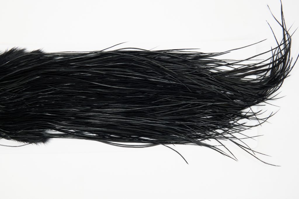 12881 Whiting Hackle Pro Grade Midge Saddle Black Ties Size 16-18