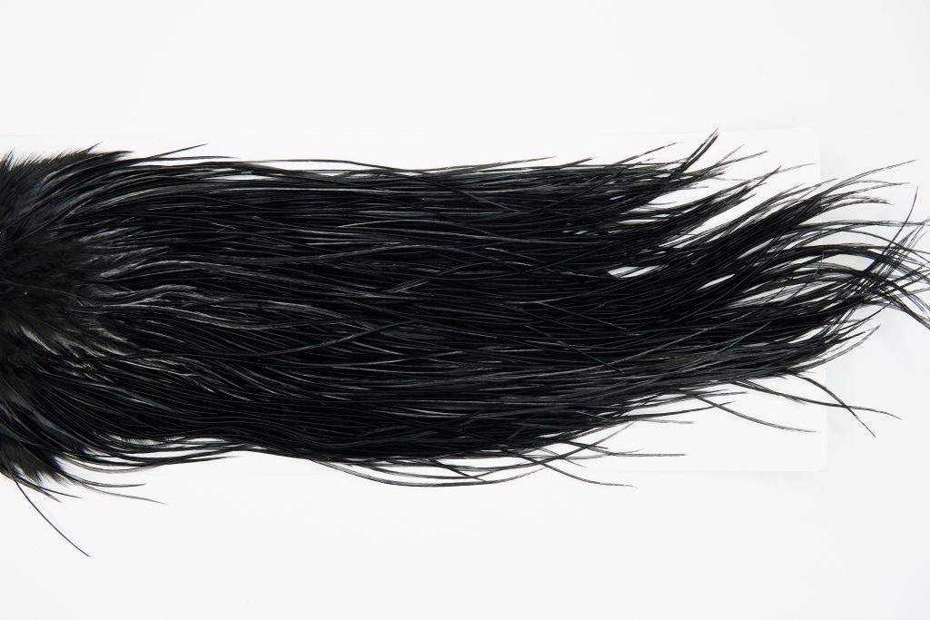 12882 Whiting Hackle Pro Grade Midge Saddle Black Ties Size 16-18