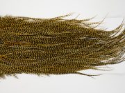 12894 Whiting Hackle Pro Grade Midge Saddle Grizzly Golden Straw Ties Size 16-18