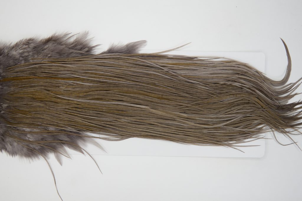 12902 Whiting Dry Fly Hackle Bronze Grade Rooster Saddle Dark Dun Ties Size 14-18