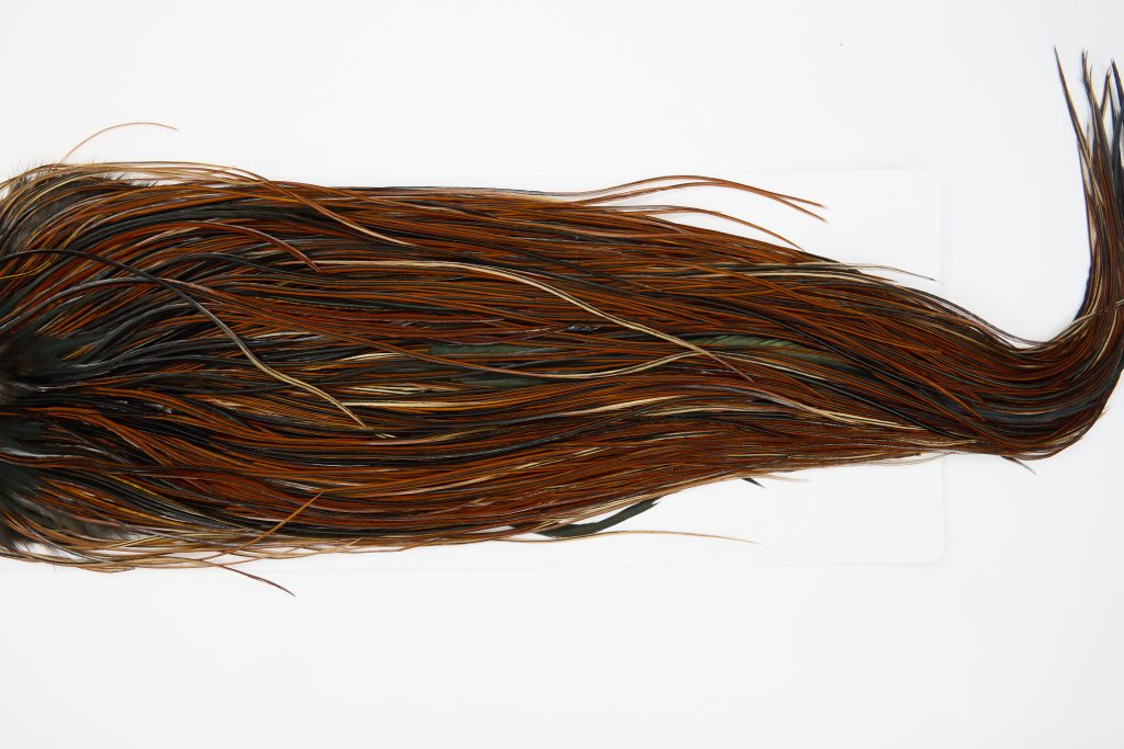 12905 Whiting Dry Fly Hackle Bronze Grade Rooster Saddle Furnace Ties Size 14-18