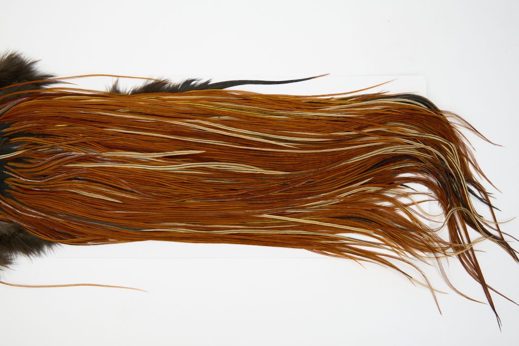 12906 Whiting Dry Fly Hackle Bronze Grade Rooster Saddle Furnace Ties Size 14-18