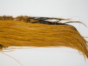 12909 Whiting Dry Fly Hackle Bronze Grade Rooster Saddle Medium Ginger Ties Size 16-18