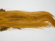 12912 Whiting Dry Fly Hackle Bronze Grade Rooster Saddle Medium Ginger Ties Size 16-20