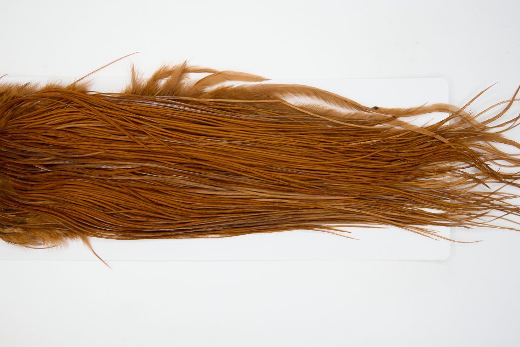 12913 Whiting Dry Fly Hackle Bronze Grade Rooster Saddle Brown Ties Size 16-18