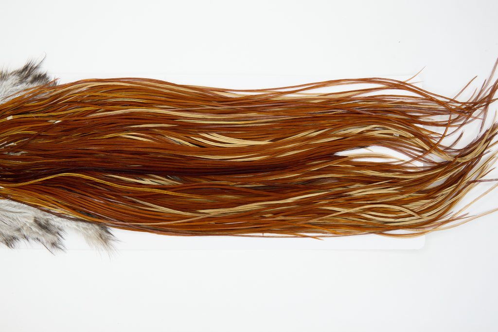 12914 Whiting Dry Fly Hackle Bronze Grade Rooster Saddle Brown Ties Size 14-18