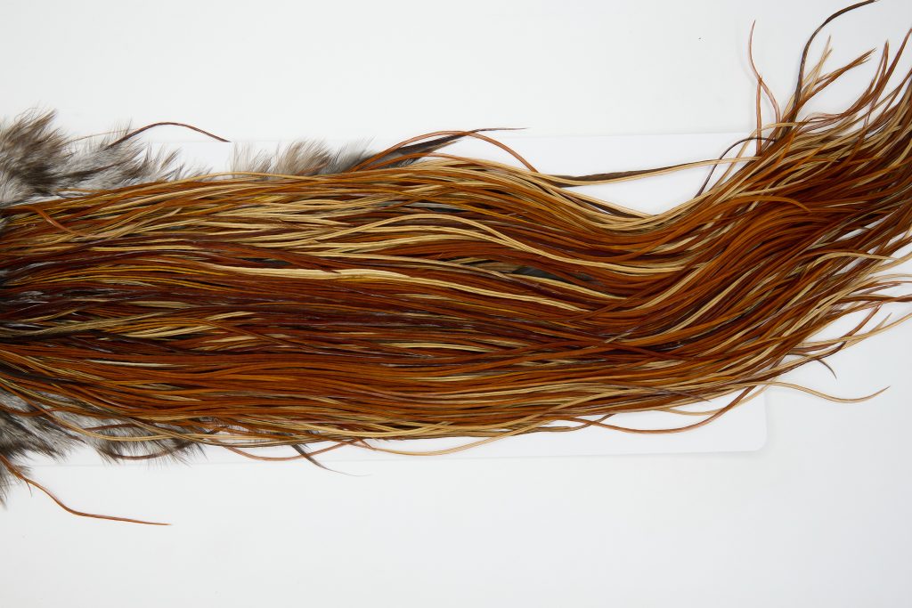 12916 Whiting Dry Fly Hackle Bronze Grade Rooster Saddle Brown Ties Size 16-18