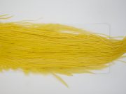 12917 Whiting Dry Fly Hackle Bronze Grade Rooster Saddle Pale Yellow Ties Size 14-16