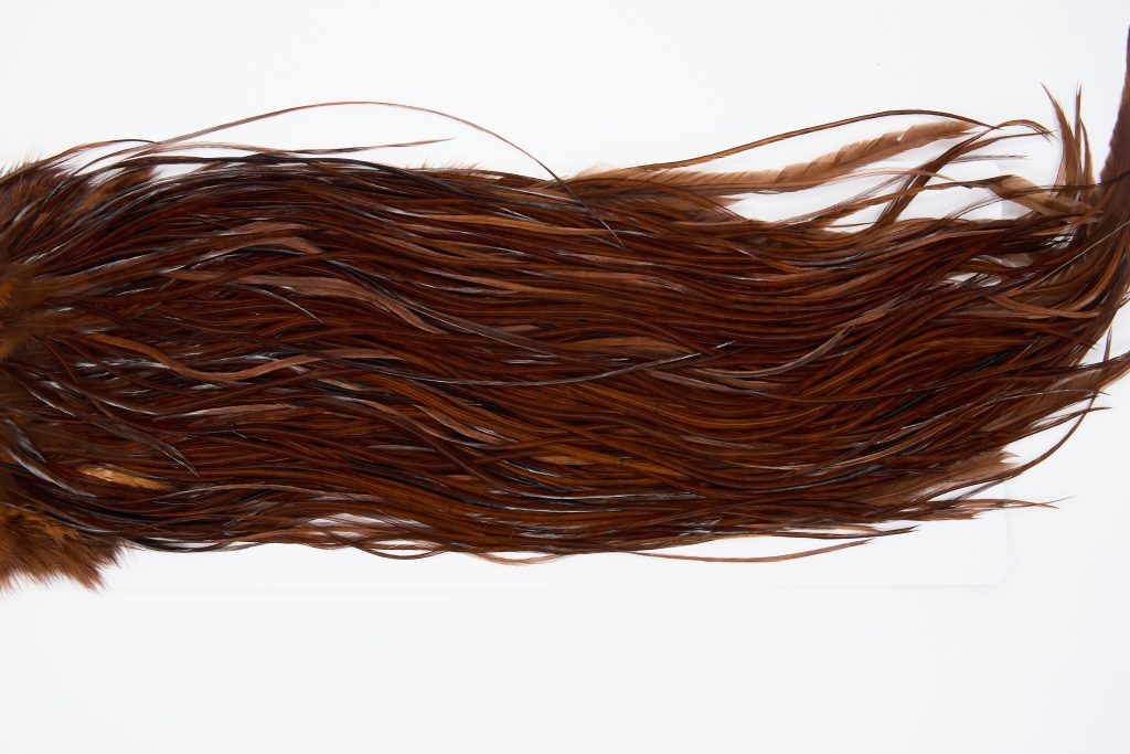 12921 Whiting Dry Fly Hackle Bronze Grade Rooster Saddle Coachman Brown Ties Size 14-16