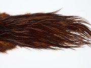 12924 Whiting Dry Fly Hackle Bronze Grade Rooster Saddle Coachman Brown Ties Size 14-18