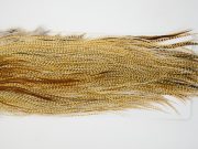 12941 Whiting Dry Fly Hackle Bronze Grade Rooster Saddle Barred Medium Ginger Ties Size 14-18
