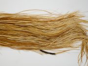 12942 Whiting Dry Fly Hackle Bronze Grade Rooster Saddle Barred Medium Ginger Ties Size 14-18