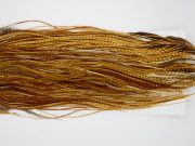 12947 Whiting Dry Fly Hackle Bronze Grade Rooster Saddle Dark Barred Ginger Ties Size 14-18