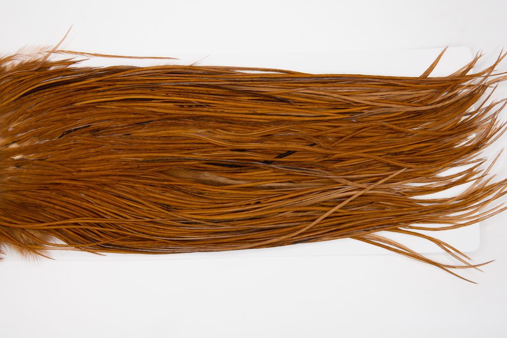 12966 Whiting Dry Fly Hackle Pro Grade Rooster Saddle Brown Ties Size 14