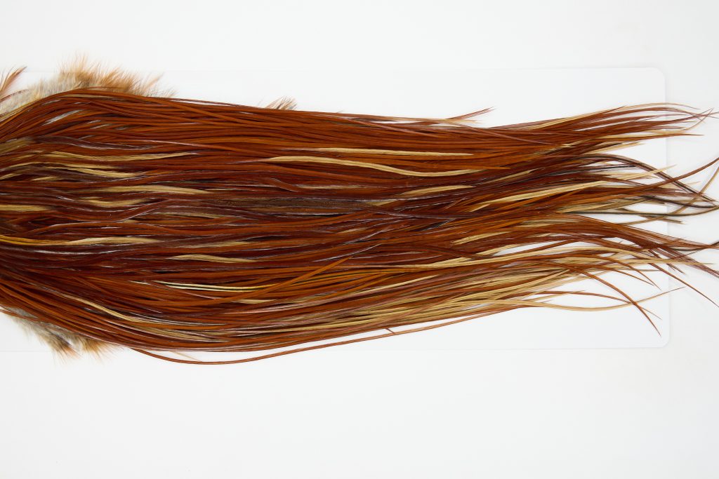12987 Whiting Dry Fly Hackle Pro Grade Rooster Saddle Brown Ties Size 14-16
