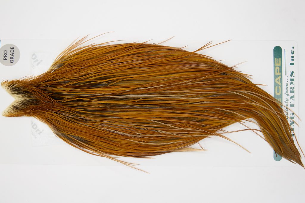 13025 Hebert Dry Fly Hackle Pro Grade Rooster Cape Rusty Dun Ties Size 10-24