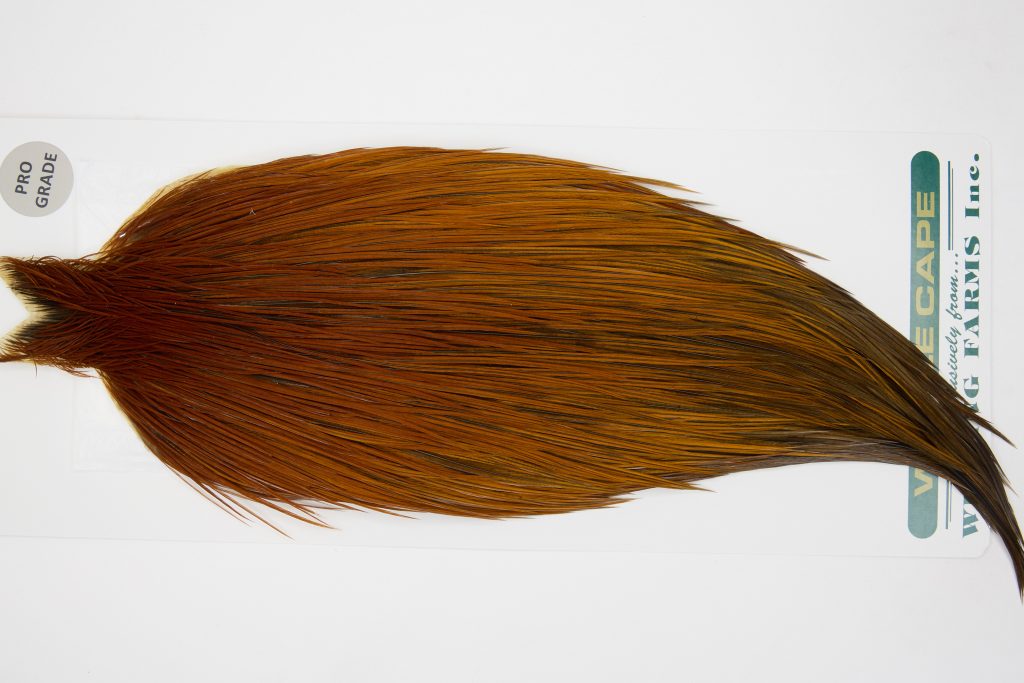 13026 Hebert Dry Fly Hackle Pro Grade Rooster Cape Rusty Dun Ties Size 8-20