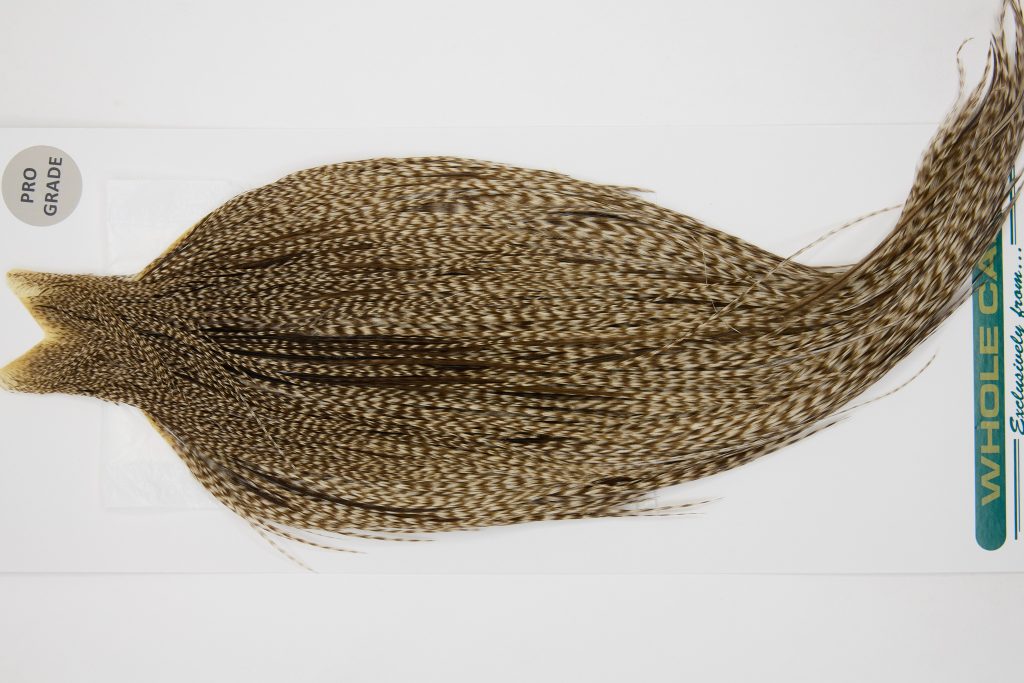 13044 Hebert Dry Fly Hackle Pro Grade Rooster Cape Dun Grizzly Ties Size 8-22
