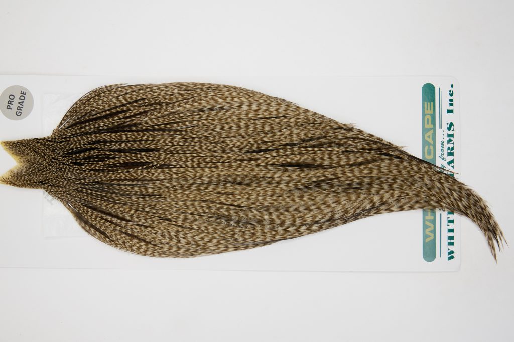 13045 Hebert Dry Fly Hackle Pro Grade Rooster Cape Dun Grizzly Ties Size 10-24