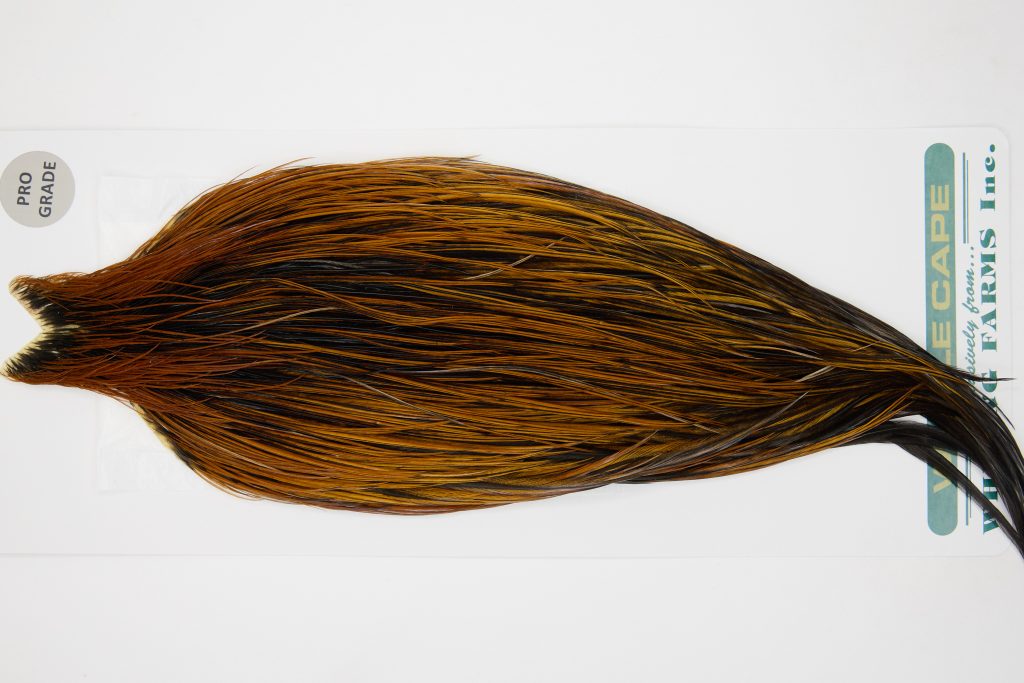 13051 Hebert Dry Fly Hackle Pro Grade Rooster Cape Furnace Ties Size 6-22