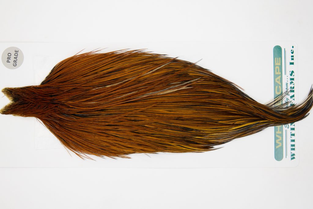 13053 Hebert Dry Fly Hackle Pro Grade Rooster Cape Furnace Ties Size 10-20