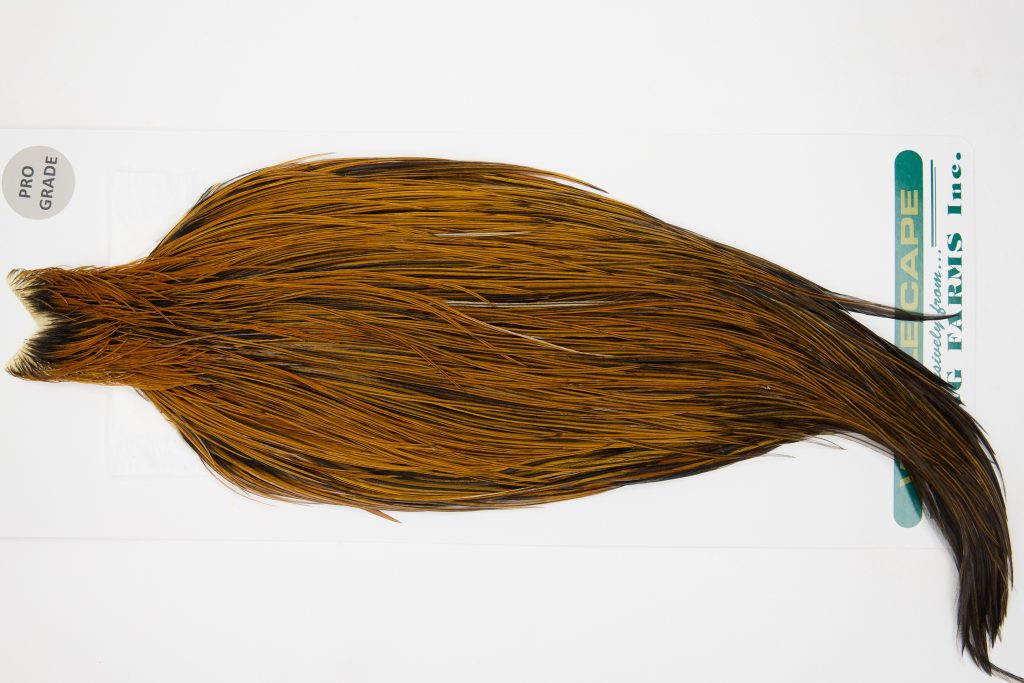 13055 Hebert Dry Fly Hackle Pro Grade Rooster Cape Furnace Ties Size 10-20
