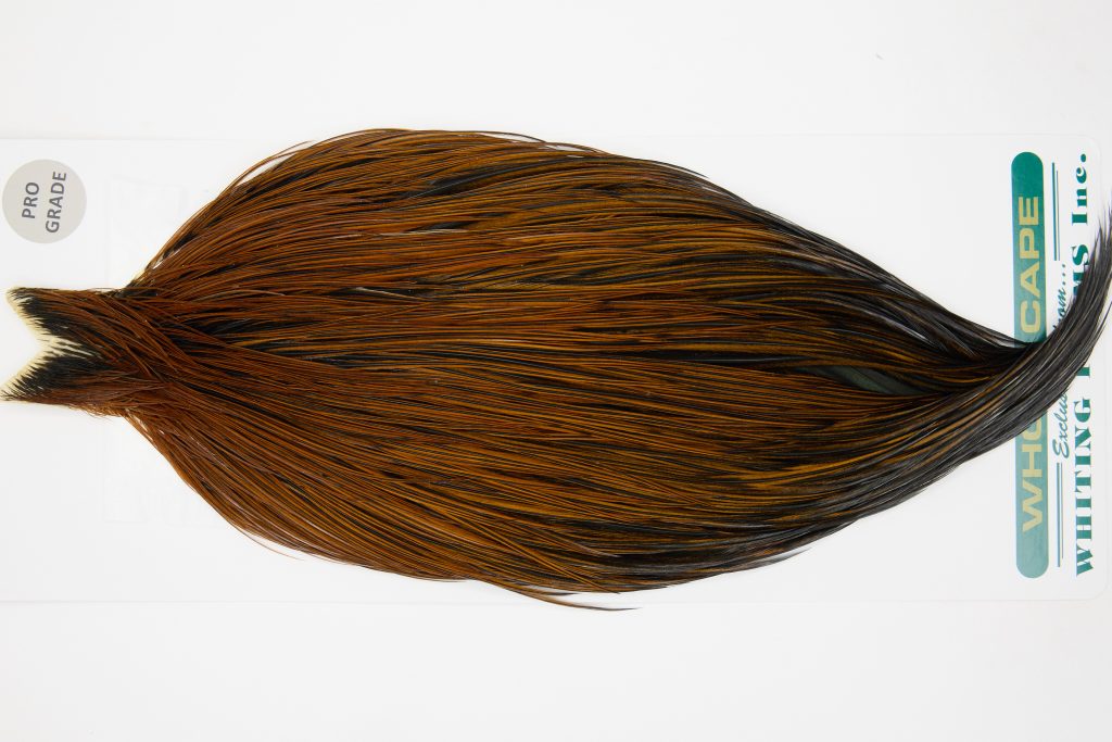 13059 Hebert Dry Fly Hackle Pro Grade Rooster Cape Furnace Ties Size 10-22
