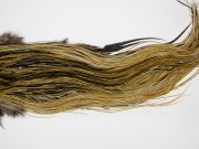13069 Hebert Dry Fly Hackle Bronze Grade Rooster Saddle Golden Badger Ties Size 16-18