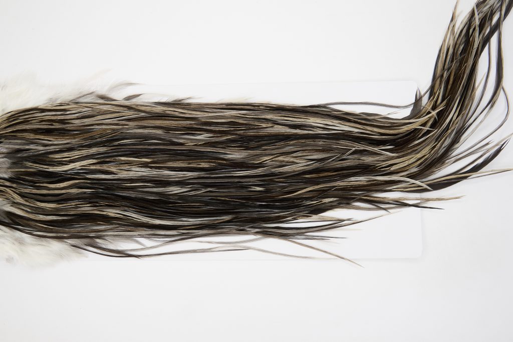 13072 Hebert Dry Fly Hackle Bronze Grade Rooster Saddle Unique Variant Ties Size 12-14