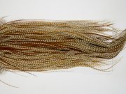 13084 Hebert Dry Fly Hackle Bronze Grade Rooster Saddle Dun Grizzly Ties Size 14-16