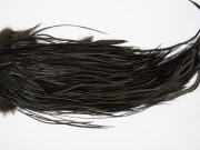 13086 Hebert Dry Fly Hackle Bronze Grade Rooster Saddle Black Ties Size 10-14