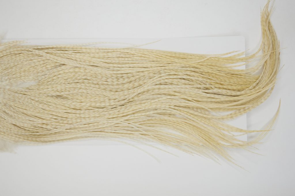 13098 Hebert Dry Fly Hackle Pro Grade Rooster Saddle Pale Watery Dun Ties Size 10-14