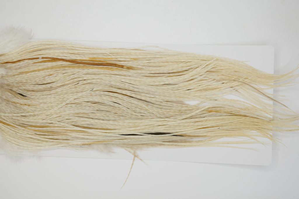 13100 Hebert Dry Fly Hackle Pro Grade Rooster Saddle Pale Watery Dun Ties Size 12-14