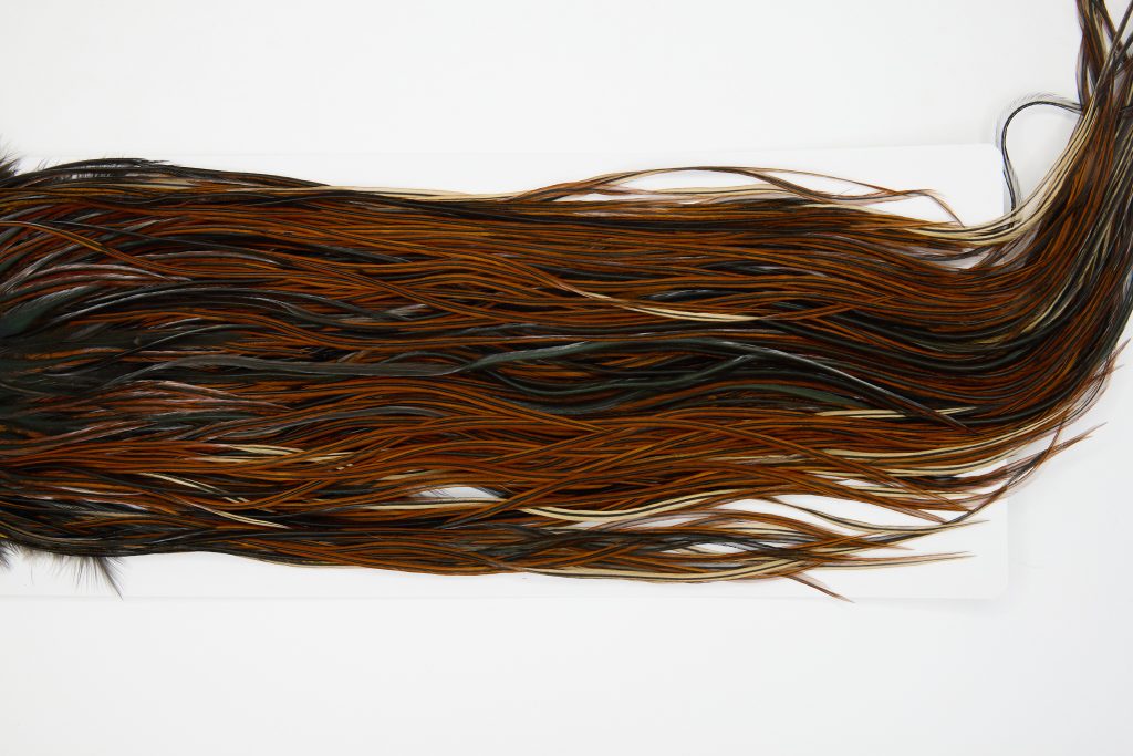 13105 Hebert Dry Fly Hackle Pro Grade Rooster Saddle Furnace Ties Size 12-14